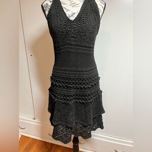 Crochet halter dress